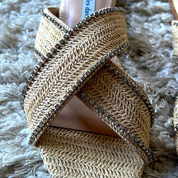 Charles David KENYA Woven w/Crystal Slide Sandals- NWT SIZE 9 - Picture 5 of 11